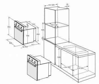 Духовой шкаф Электрический Darina 1U BDE 111 707 At