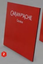 Табличка-мольберт Carandache 100015.869 с логотипом A5 красный_приз