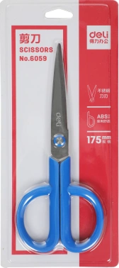 Ножницы Deli E6059 Vivid универсальные 175мм сталь ассорти блистер