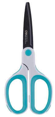 Ножницы Deli 6054 Soft-touch Teflon Effortless офисные 175мм сталь ассорти