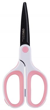 Ножницы Deli 6054 Soft-touch Teflon Effortless офисные 175мм сталь ассорти