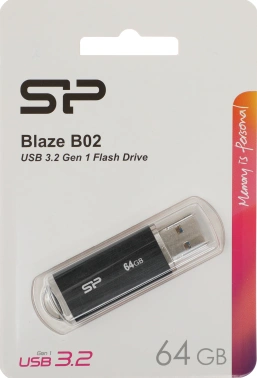Флеш Диск Silicon Power 64Gb Blaze B02
