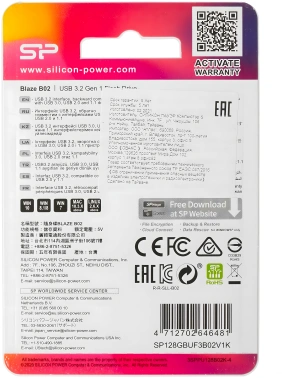 Флеш Диск Silicon Power 128Gb Blaze B02