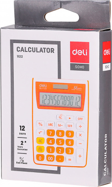 Калькулятор настольный Deli E1122/GREY