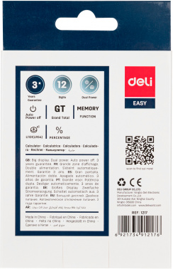 Калькулятор настольный Deli E1217