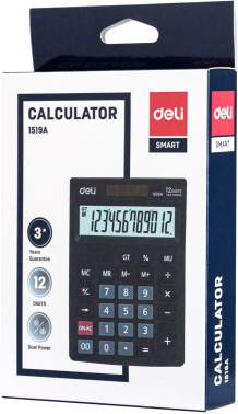 Калькулятор настольный Deli E1519A