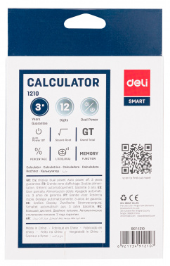 Калькулятор настольный Deli E1210