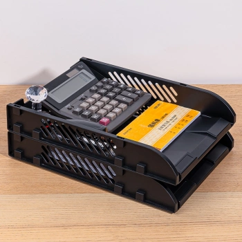 Лоток горизонтальный Deli E9216black