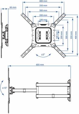 Кронштейн для телевизора Kromax DIX-18