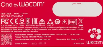 Графический планшет Wacom One by Small