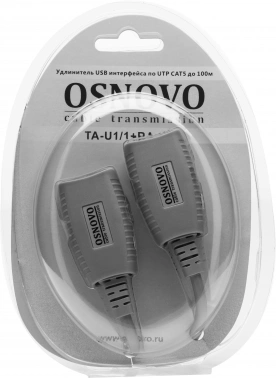Удлинитель PoE Osnovo  TA-U1/1+RA-U1/1
