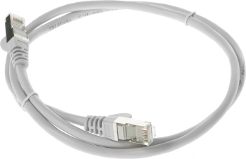 Патч-корд Lanmaster TWT-45-45-1.0/S-GY FTP RJ-45 вил.-вилка RJ-45 кат.5E 1м серый ПВХ (уп.:1шт)