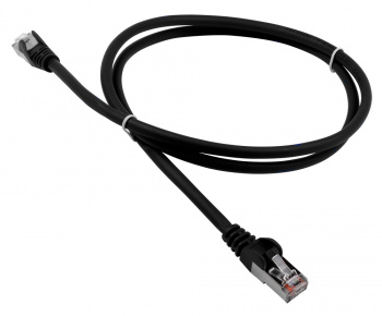 Патч-корд Lanmaster LAN-PC45/S5E-2.0-BK FTP RJ-45 вил.-вилка RJ-45 кат.5E 2м черный LSZH (уп.:1шт)