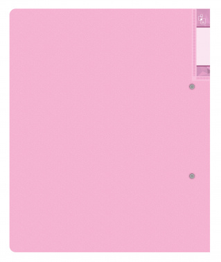 Папка на 2-х D-кольцах Бюрократ Gems GEM0812/2RPIN A4 пластик 0.7мм кор.32мм торц.карм с бум. встав розовый аметист
