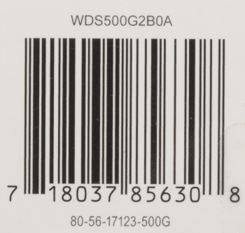 Накопитель SSD WD Original SATA-III 500GB WDS500G2B0A