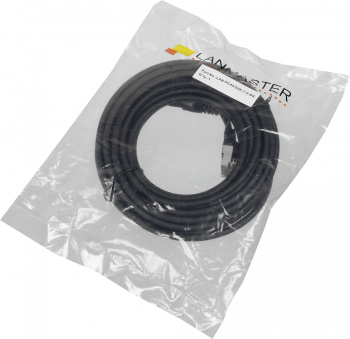 Патч-корд Lanmaster LAN-PC45/S5E-7.0-BK FTP RJ-45 вил.-вилка RJ-45 кат.5E 7м черный LSZH