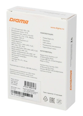 Плеер Hi-Fi Flash Digma Z4 BT