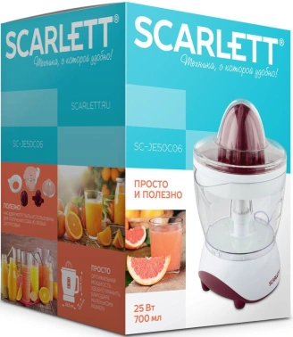 Соковыжималка цитрусовая Scarlett SC-JE50C06