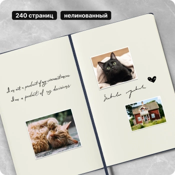 Блокнот Moleskine CLASSIC QP062B20 Large 130х210мм 240стр. нелинованный твердая обложка синий сапфир