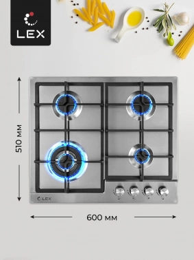 Газовая варочная поверхность Lex GVS 640 IX
