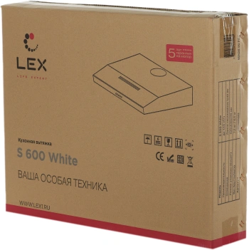 Вытяжка козырьковая Lex S 600 WH