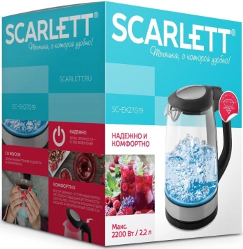 Чайник электрический Scarlett SC-EK27G19