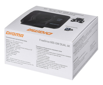 Видеорегистратор Digma FreeDrive 600-GW DUAL 4K