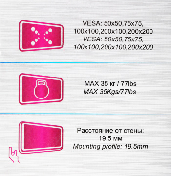 Кронштейн для телевизора Ultramounts UM811F