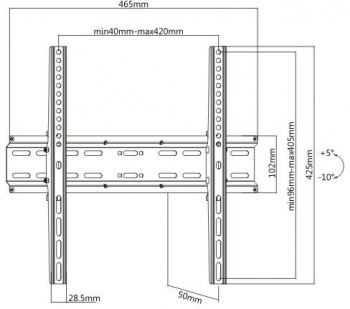 Кронштейн для телевизора Ultramounts UM833T