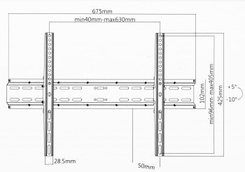 Кронштейн для телевизора Ultramounts UM835T