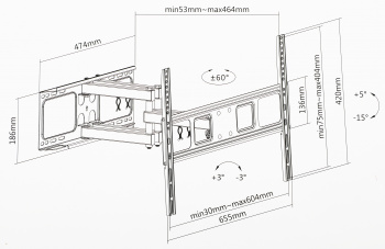 Кронштейн для телевизора Ultramounts UM873