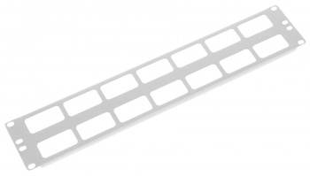 Кабельный органайзер горизонтальный ЦМО ГКО-О-2 двухсторонний окна 2U шир.:19