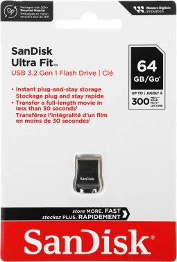 Флеш Диск Sandisk 64GB ULTRA FIT