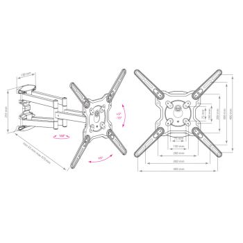 Кронштейн для телевизора Kromax OPTIMA-407