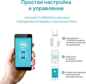 Роутер беспроводной TP-Link TL-WR842N