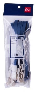 Шнур для пропуска Deli 8352blue