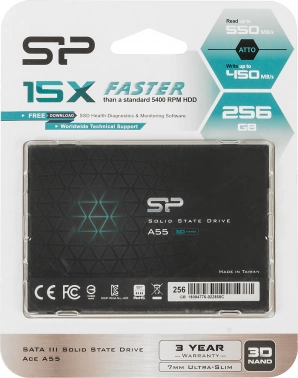Накопитель SSD Silicon Power SATA-III 256GB SP256GBSS3A55S25