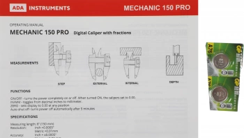 Штангенциркуль электронный Ada Mechanic 150 Pro серебристый пластиковый футляр (А00380)