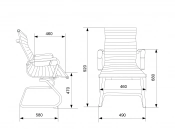 Кресло Бюрократ  CH-883-LOW-V