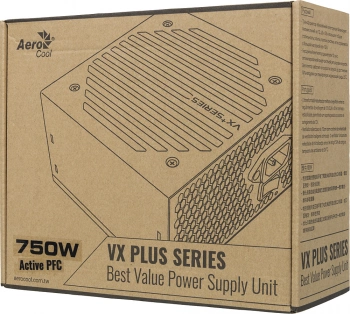 Блок питания Aerocool ATX 750W VX PLUS 750W