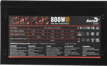 Блок питания Aerocool ATX 800W KCAS PLUS 800