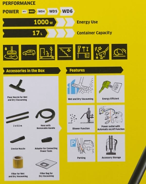 Строительный пылесос Karcher WD3 P Premium