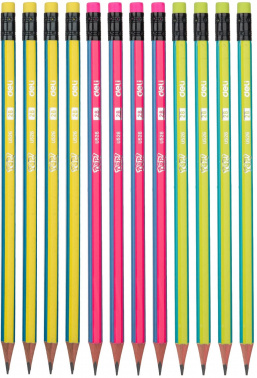 Карандаш ч/г Deli  EU52600