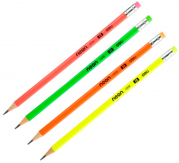 Карандаш ч/г Deli  Neon