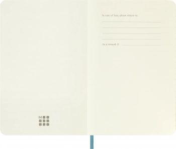 Блокнот Moleskine CLASSIC SOFT QP611B35 Pocket 90x140мм 192стр. линейка мягкая обложка голубой