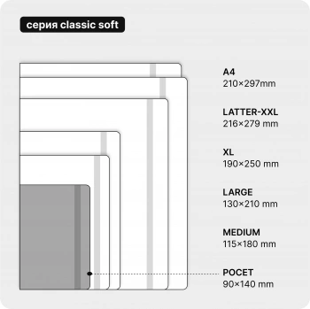 Блокнот Moleskine CLASSIC SOFT QP611B35 Pocket 90x140мм 192стр. линейка мягкая обложка голубой