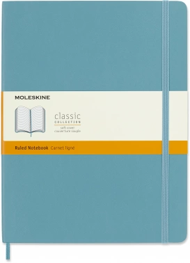 Блокнот Moleskine CLASSIC SOFT QP621B35 XLarge 190х250мм 192стр. линейка мягкая обложка голубой