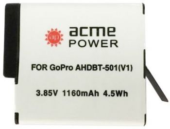 Аккумулятор для экшн-камер AcmePower AP-AHDBT-501