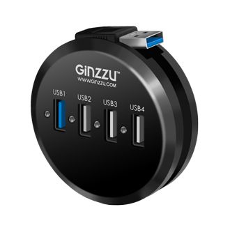 Разветвитель USB 3.0 Ginzzu GR-314UB