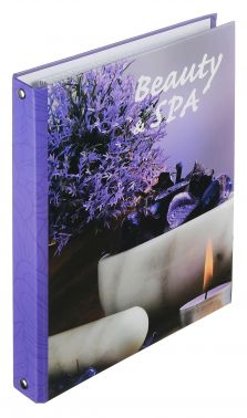 Тетрадь на кольцах Silwerhof 819024 120л. клет. A5 Релакс мат.лак кольца фиолетовый
